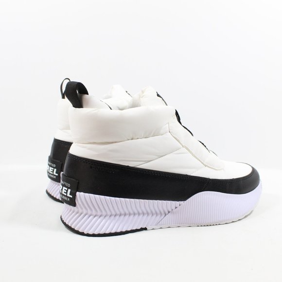 Sorel Womens Out N About Puffy Zip Winter Boots - White/Black 9.5M - Picture 2 of 4